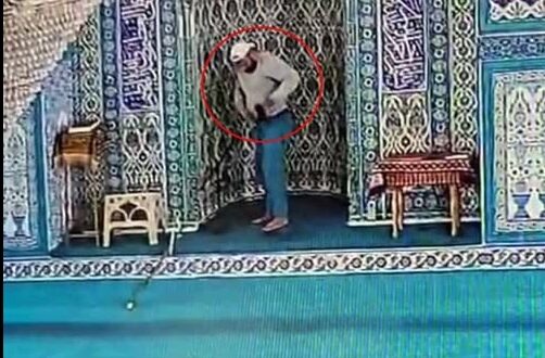 Cami’de Büyük Sk andal T’epki Yağıyor