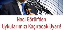Naci Görür asıl ilimizi i’şaret etti. Bu ildekiler d!kkat etsin dedi