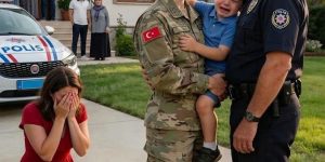 Kalabalık bir aile mangal partisinde,